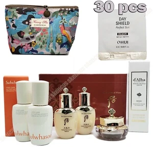 Sulwhasoo Serum2ea/1oz/Whoo Travel Kits+Sun Cream10ea/Pouch/Dalba Mist Serum50ml - Picture 1 of 9