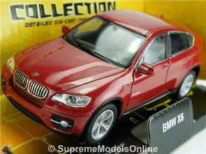 BMW X6 CAR MODEL 1:38 SIZE RED COLOUR OPENING DOORS VERSION WELLY R01 - Picture 1 of 5