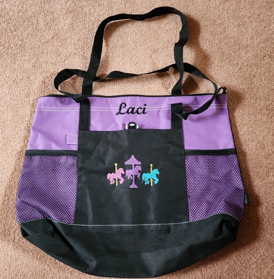 Bolso de Mano Personalizado "Laci" Carousel Trio Personalizado Púrpura Negro Gemline Foto 1 de 1