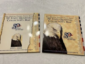 50 State Quarter Set With Collectible Map - Picture 1 of 3
