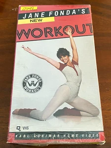 JANE FONDA's NEW WORKOUT (VHS 1985) 1980s AEROBICS / Lorimar, IN SHRINK - Picture 1 of 2