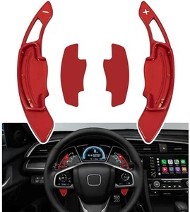Steering Wheel Paddle Shifter Extension For Honda Accord Civic CR-V Acura Red - Picture 1 of 7