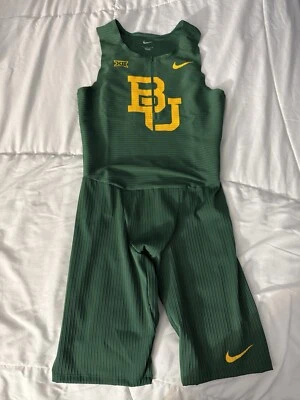 Nike Track & Field Suit Mens Small Pro Elite Baylor Bears Green DC8027-343 - Image 1 of 4