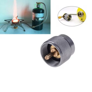 Adattatore ricarica gas fornello cilindro butano tanica serbatoio per barbecue outdoor campeggio - Foto 1 di 5