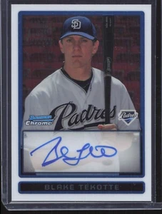 2009 Bowman Chrome Blake Tekotte #BCP118 Autograph Padres - Picture 1 of 2