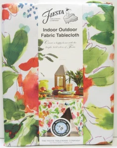 Fiesta Indoor Outdoor Stoff Tischdecke Floral rot orange grün türkis x 102 - Bild 1 von 1