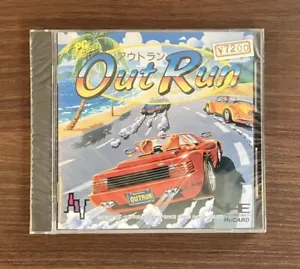 PC Engine Hu OUT RUN Card Only OutRun Sega Japan Factory Sealed - Picture 1 of 5