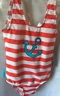 Jump N Splash Red White Blue Anchor Girls One Piece Swimsuit Size 4T-New