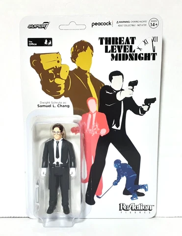 Super7 The Office Dwight Schrute As Samuel L Chang Reaction Figure NEW Cover