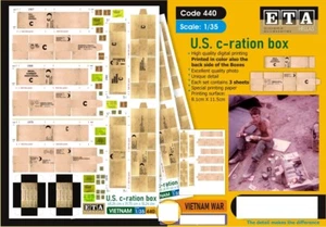 ETA Diorama 1/35 Vietnam War C-Ration Box (3 Sheets) - Picture 1 of 1