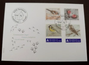 2007 BIRDS WILDLIFE SET ON FDC SWITZERLAND SCHWEIZ - Picture 1 of 1