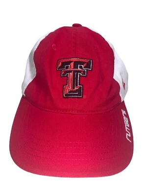 TEXAS TECH RED RAIDERS NCAA RED & WHITE ADJUSTABLE ZEPHYR CAP HAT NWT - Image 1 of 4