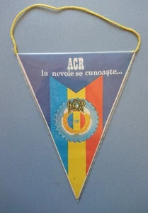 Banderín antiguo bandera banderín ACR la nevoie se cunoaste... Oldtimer Rallye 15,0 cm - Imagen 1 de 2