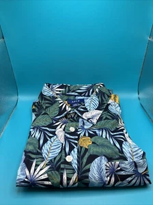 APT 9 Size XXL Mens Shirt EUC Floral Performance Untucked Flex Short Sleeve - Picture 1 of 2