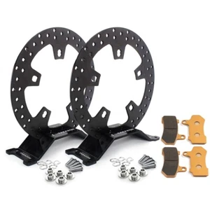 Enforcer Front Brake Rotors Bolts Pads Touring Bagger Road Glide FLTRX FLTRXS - Picture 1 of 10