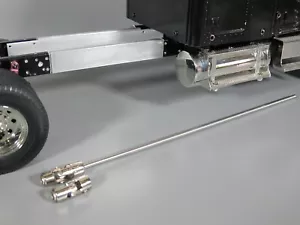 Aluminum 4 7/8" Rail Extension + Drive Shaft Tamiya 1/14 King Hauler Globeliner - Picture 1 of 3