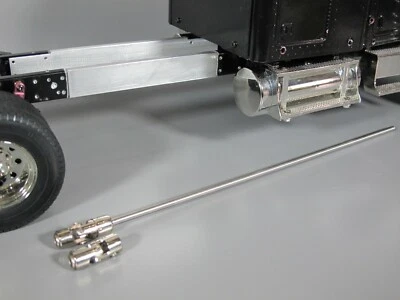 Extensión de riel de aluminio 4 7/8" + eje de transmisión Tamiya 1/14 King Hauler Globeliner Foto 1 de 3