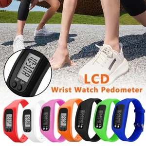LCD Wrist Watch Pedometer Sports Step Distance Calorie Counter Digital F4A2 - Picture 1 of 15