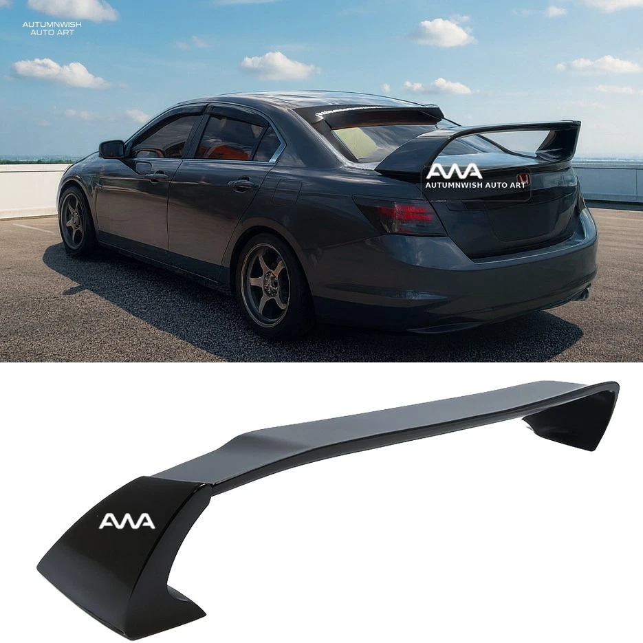 Fits 03-07 Honda Accord 4DR Sedan Unpainted Mugen Style RR Trunk Wing Spoiler Foto 1 de 1