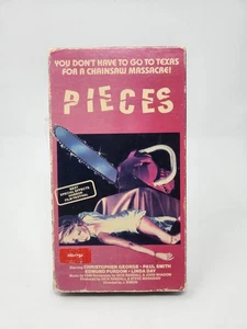 *READ DESCRIPTION* Pieces Vestron VHS Release 1984 Horror Slasher Classic Oop - Imagen 1 de 16