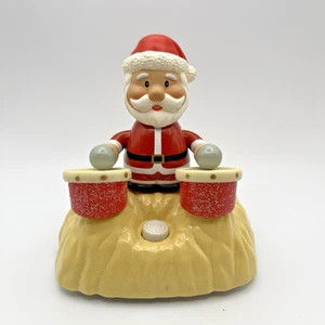 Santa Claus Playing Drums/Bongos Animated Music Plays 4 Christmas Carols WORKS! - Picture 1 of 6