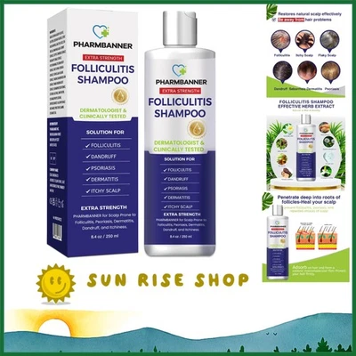 Natural Anti-Fungal Shampoo for Itchy Scalp & Dermatitis - Paraben Free 10.93 oz - Image 1 of 4