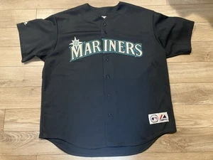 Kenji Johjima Seattle Mariners MLB Majestic Baseball Jersey 2XL 2X - Picture 1 of 4