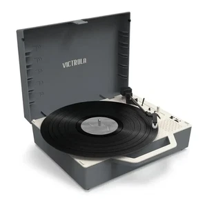 Victrola VSC-725SB-GRA Re-Spin Valigia Bluetooth Sostenibile Registratore - Foto 1 di 8