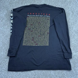 Vintage Rock And Roll Hall Of Fame T-Shirt Large Langarm Cleveland USA Made 90s - Bild 1 von 8