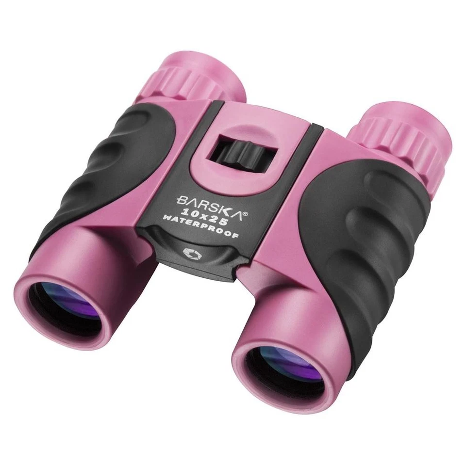 Barska Waterproof Binoculars (Pink) - 10x25mm - Image 1 of 1
