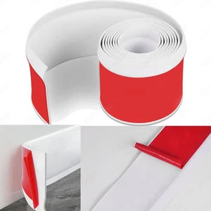 PVC Weichsockelleiste 80x25mm selbstklebend Abschlussleiste Sockelleiste Küche - Bild 1 von 21