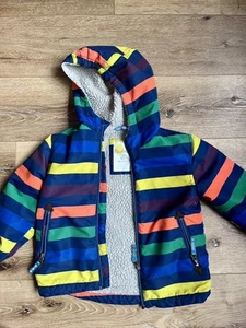 Mini Boden 3-4Y Coat- Multi Stripped - Picture 1 of 3