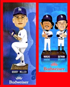 LOS ANGELES DODGERS - BOBBLEHEADS BOBBY MILLER + JAMES OUTMAN + MIGUEL VARGAS - Picture 1 of 11