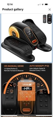 Ellipse Electric Elliptical Machine Under Desk Leg Exerciser Fully Assembled LCD - Image 1 of 3