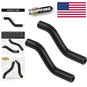 2 Pack Black Plastic Breather Tubes 0.47" OD Compatible with Lawn Garden Engines - Picture 1 of 9