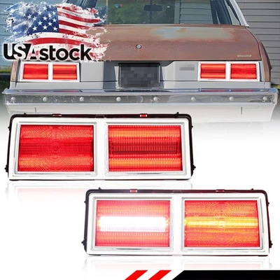 Conjunto de lámpara de luz de freno trasera LED roja 2X con juntas para Chevy II Nova 1975-1979 Foto 1 de 4