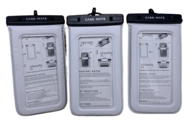 Lot of 3 Case Mate Waterproof Phone Pouch With Adjustable Crossbody Strap - Image 1 of 4
