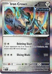 Pokemon SV08 Surging Sparks Iron Crown 132/191 Reverse Holo - Picture 1 of 3