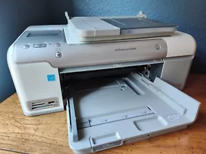 Printer Photosmart HP PhotoSmart D7560 Color Inkjet Not Tested Parts or Repair - Picture 1 of 20
