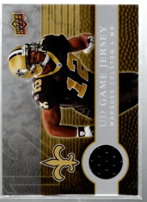 B3354- 2008 Upper Deck First Edition Jerseys #FGJMA Marques Colston Jersey - Image 1 of 2