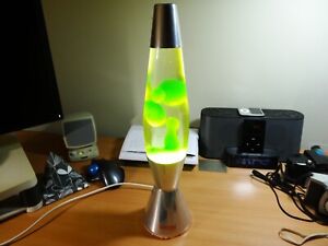 Mathmos vintage Astro Baby Lava lamp green with lime water Retro Original