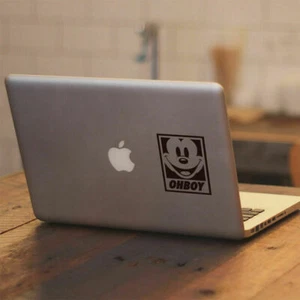 Mickey Mouse Obey for Macbook Air Pro Laptop Car Window Vinyl Decal Sticker - Picture 1 of 3