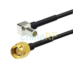SMA Plug to MS-147 Plug Male right angle Pigtail cable RG174 15cm For Wireless - Picture 1 of 4