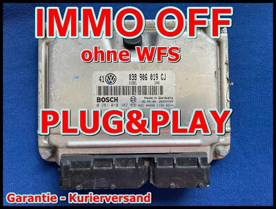 VW GOLF BORA 1.9 TDI IMMO OFF/PLUG&PLAY 0281010302 - 038906019CJ /Ita - 2 giorni - Immagine 1 di 4