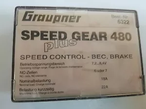 Graupner 6322 VELOCIDAD GEAR 480 7.2/8.4 V - Imagen 1 de 4