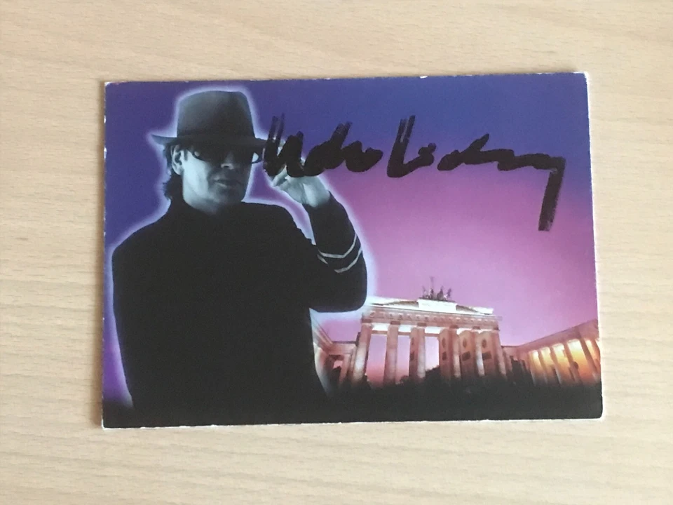 Udo Lindenberg Autogrammkarte orig signiert Schlager Rock Pop #6482 - Bild 1 von 1