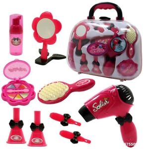 Hairdressing & Makeup Accessories in Carry Case Girls Stylish beauty toyset