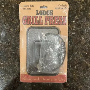 Brand New Sealed Lodge Cast Iron American Made Grill Press 6 3/4x4 1/2" FreeShip - Picture 1 of 9