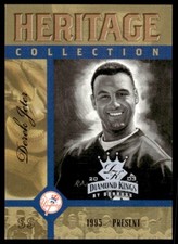 2003 Donruss Diamond Kings Heritage Collection Derek Jeter New York Yankees