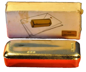 W. Fabricado en Alemania Vendedor Auténtico Duro Chapado en Oro Barra de Oro Abridor de Botellas - Imagen 1 de 6